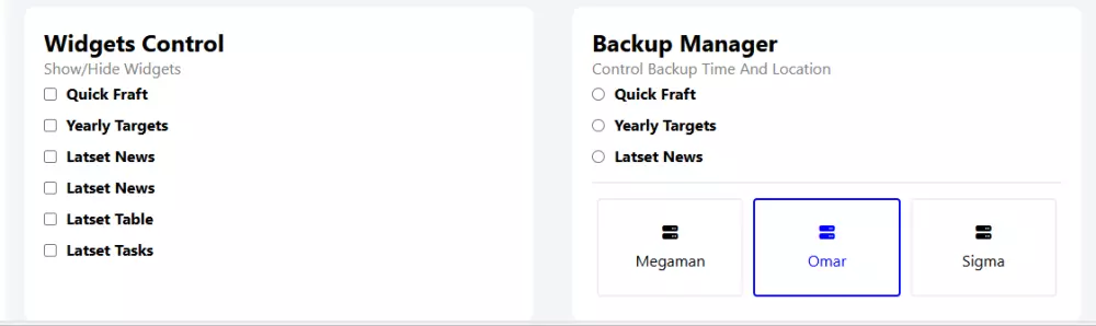 Dashboard للتحكم علي البيانات بذكاء وبساطة
