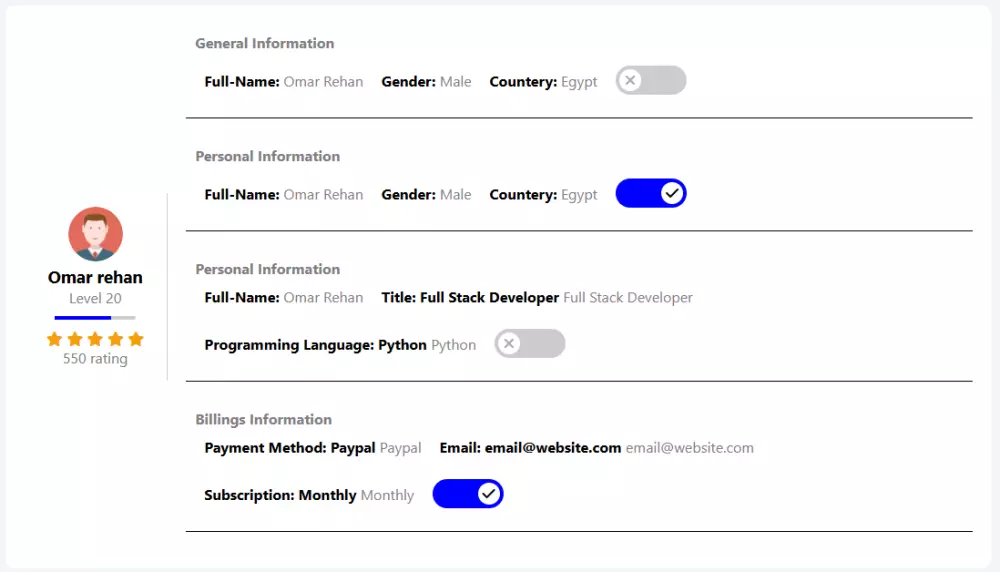 Dashboard للتحكم علي البيانات بذكاء وبساطة
