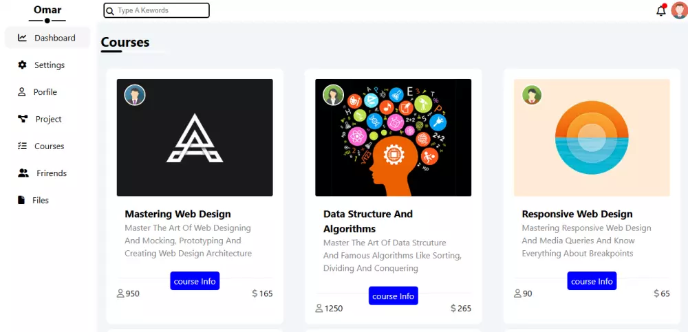 Dashboard للتحكم علي البيانات بذكاء وبساطة
