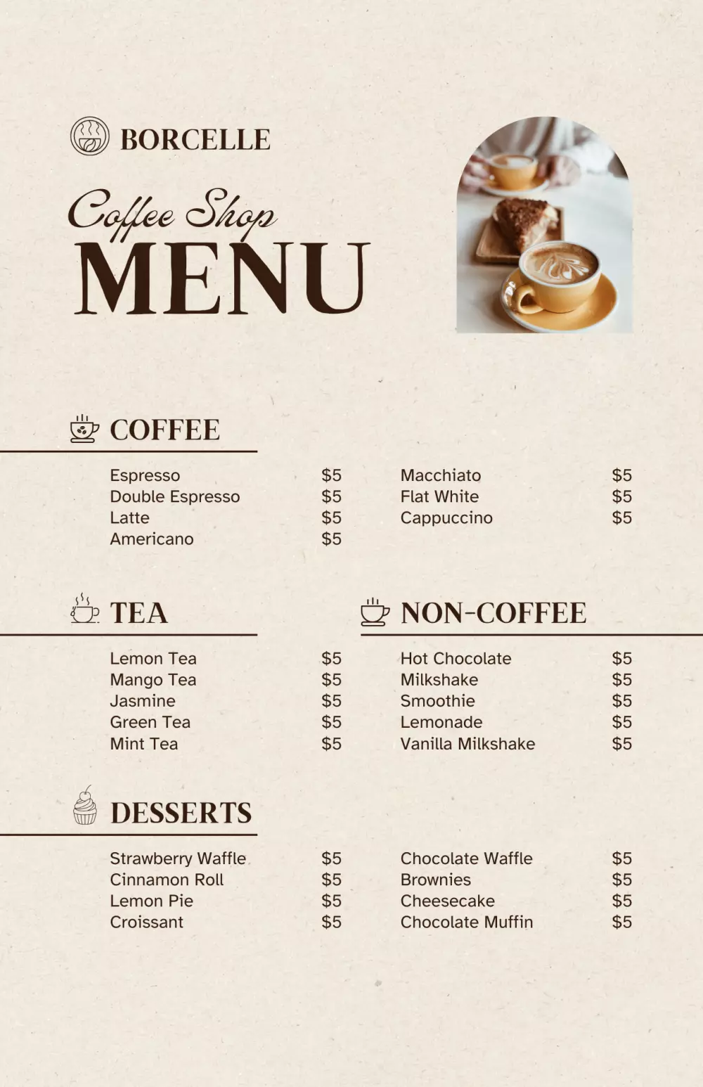 تصميم منيو [menu]