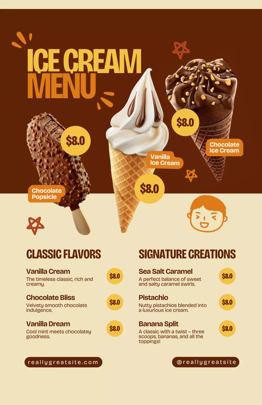 تصميم منيو [menu]