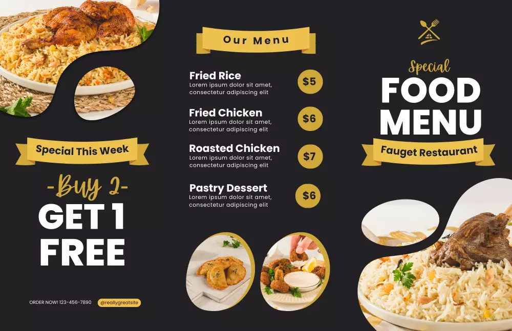 تصميم منيو [menu]