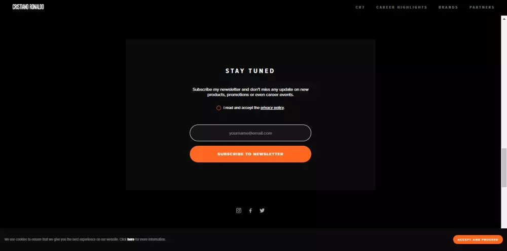 قالب موقع كريستيانو رونالدو لأفضل تجربة لمحبي الأسطورة