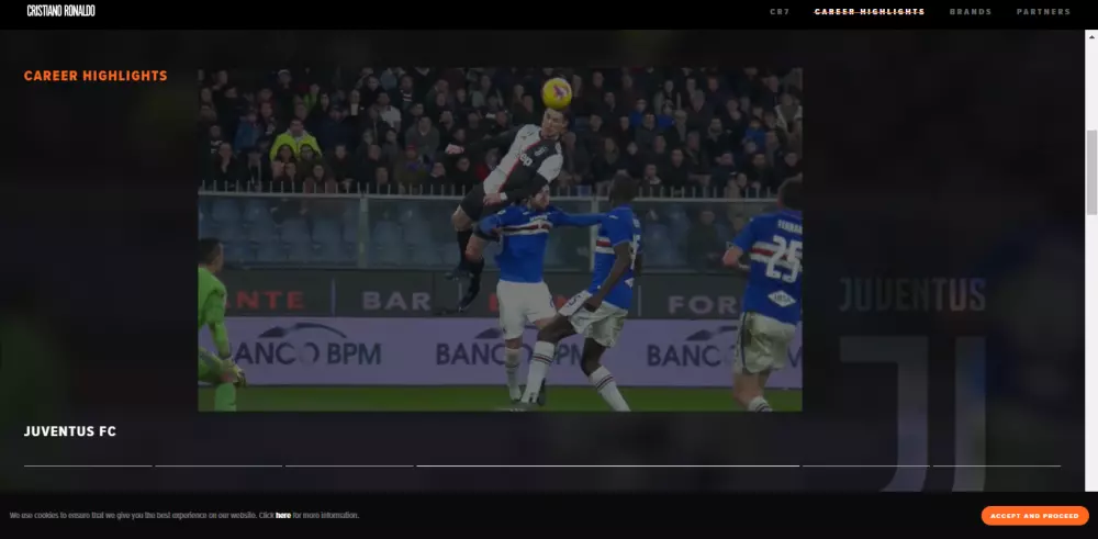 قالب موقع كريستيانو رونالدو لأفضل تجربة لمحبي الأسطورة