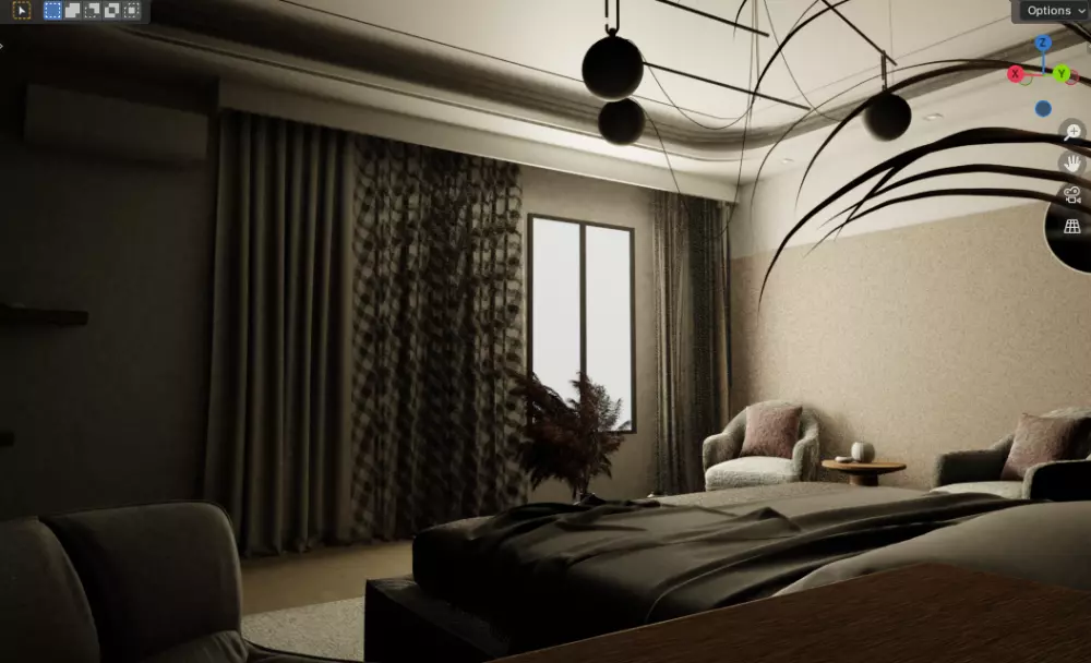 تصميم غرف نوم 3D