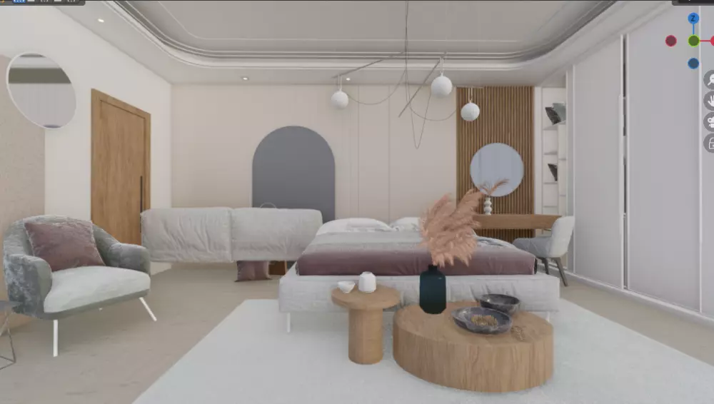 تصميم غرف نوم 3D