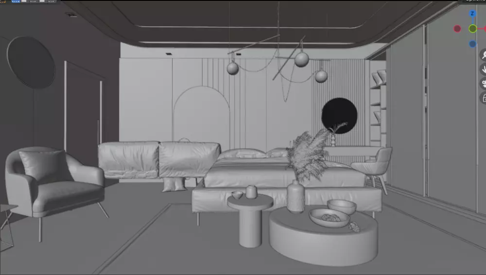تصميم غرف نوم 3D