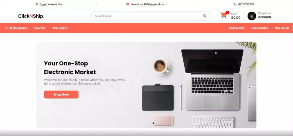 عمل موقع كامل من الصفر بأحدث التقنيات