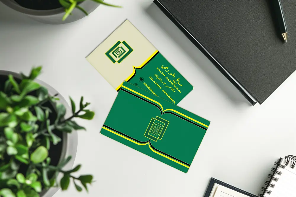 تصميم كرت شخصي احترافي جاهز للطباعة بجودة عالية