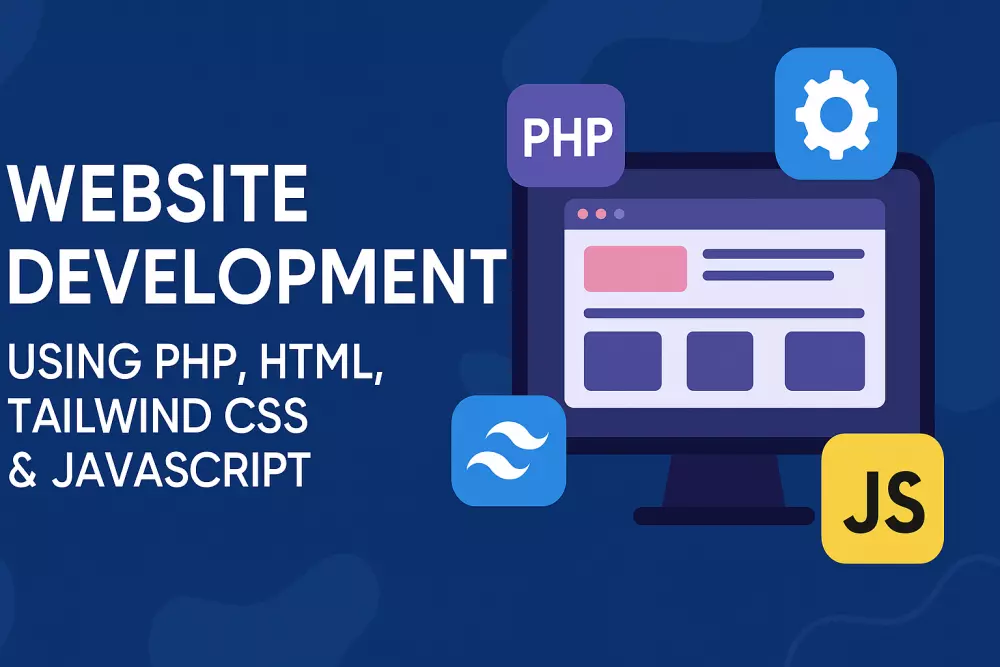تطوير صفحات ويب احترافية باستخدام PHP وTailwind CSS وربطها بقاعدة بيانات MySQL