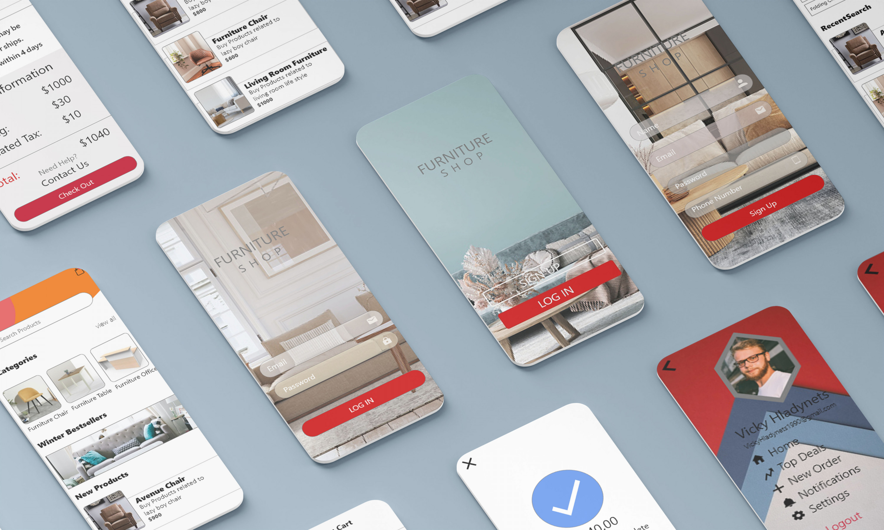 سأقوم بتصميم واجهات المستخدم لشركتك ومؤسستك