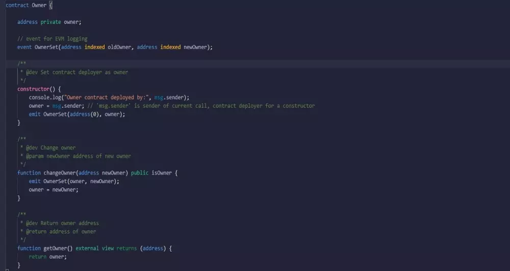 برمجة عقود ذكية من خلال لغة Solidity