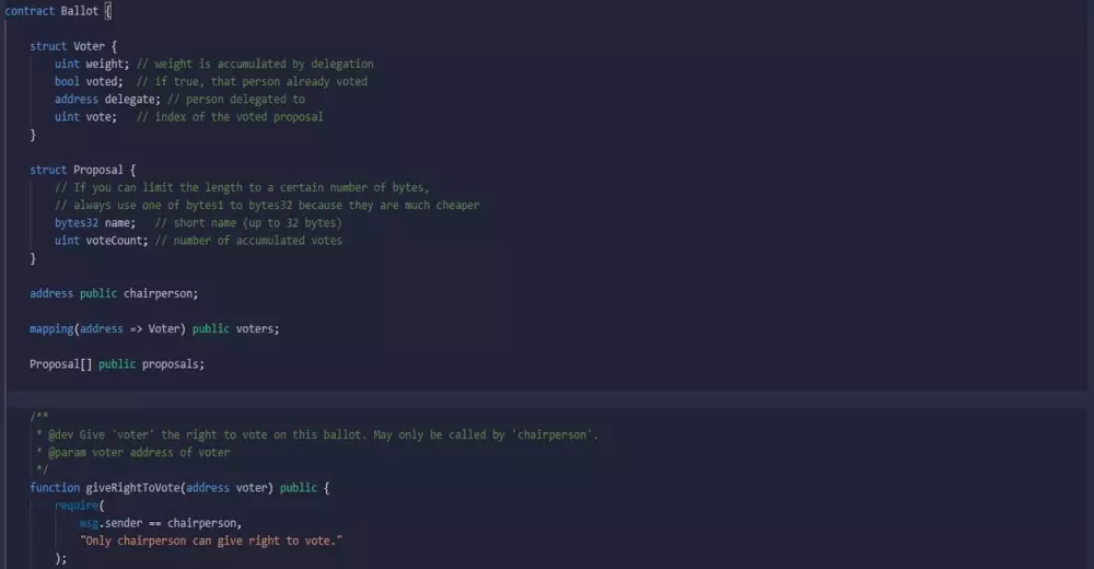 برمجة عقود ذكية من خلال لغة Solidity