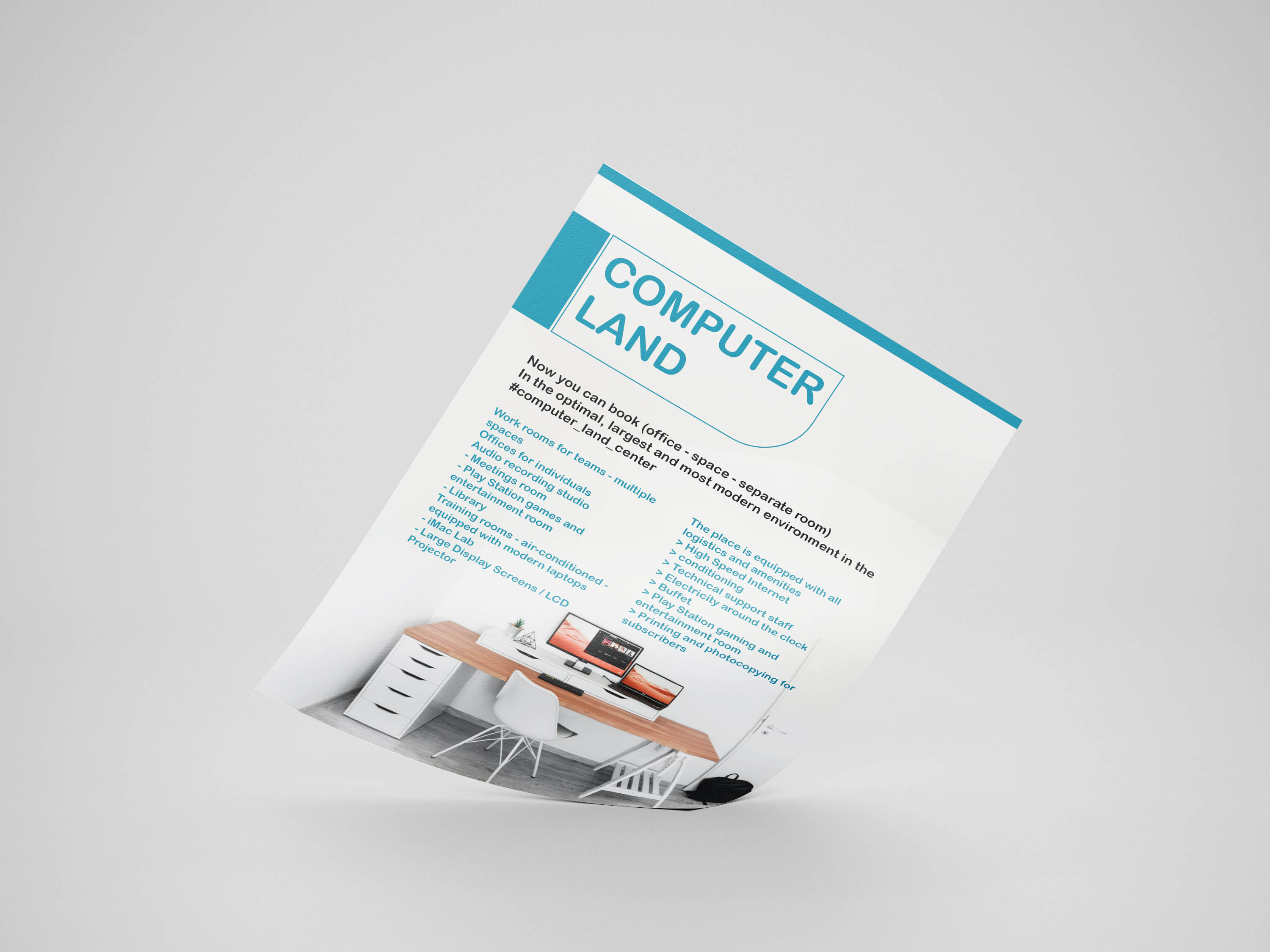 تصميم فلاير ابداعي للتعريف عن شركتك ومشروعك