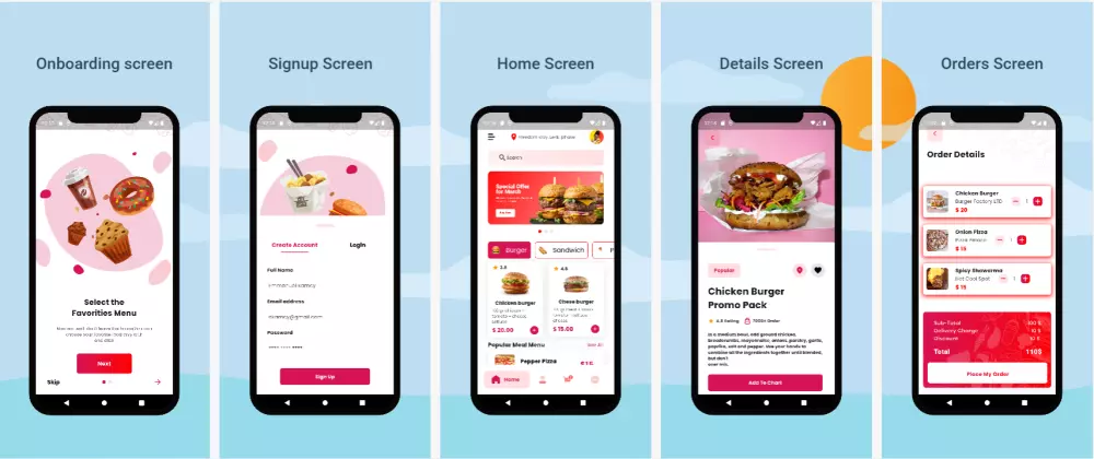 أصمم لك واجهة مستخدم UI احترافية باستخدام Flutter لتطبيقك