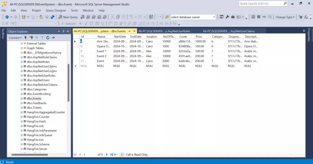 كتابة اكواد وحل مشاكل السي شارب  NET Core, MSSQL, MVC