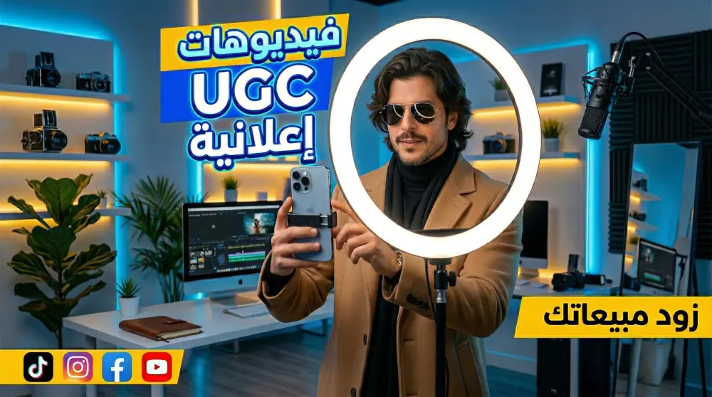 ساصمم لك فيديوهات UGC اعلانية احترافية لزيادة المبيعات