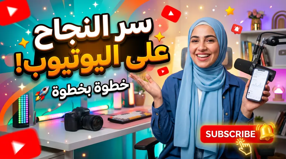 تصميم صور مصغرة احترافية لليوتيوب تزيد المشاهدات (CTR عالي)