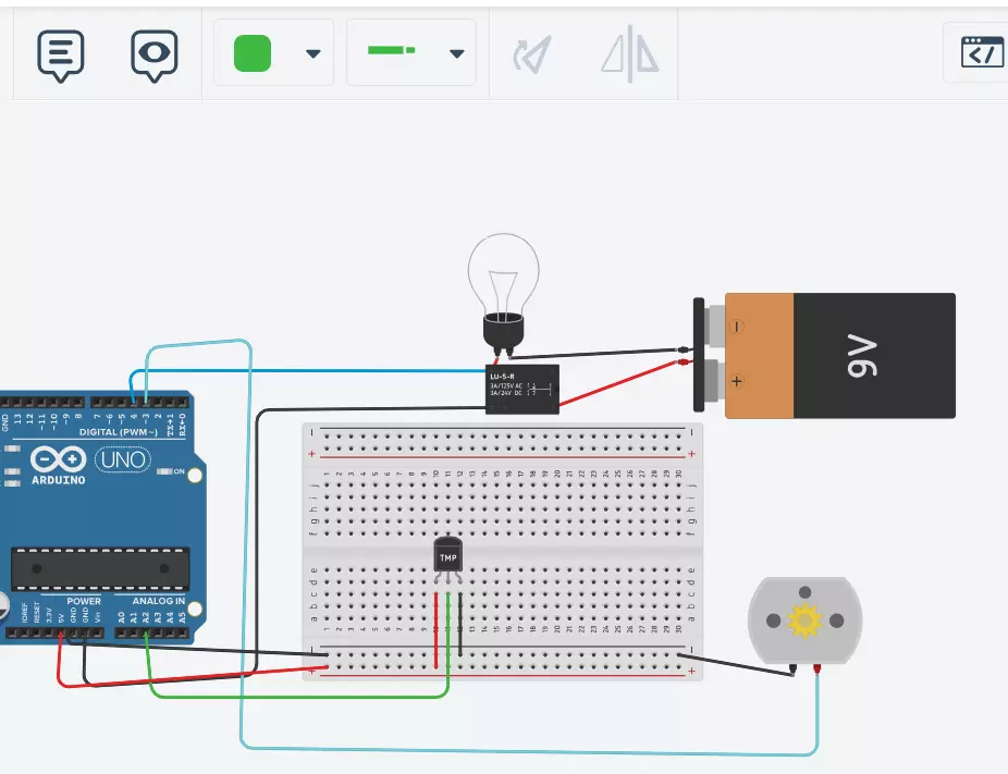 مشاريع آردوينو و كتابة الكود تنكر كاد
