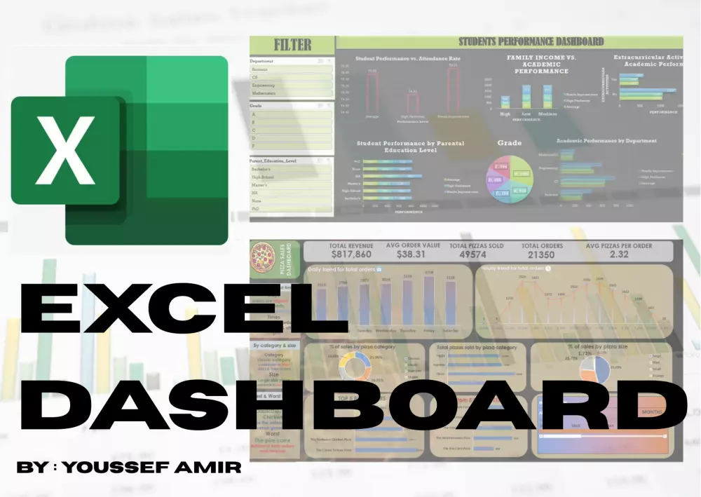 خدمة تحليل وتنظيف البيانات وإنشاء داشبورد باستخدام Excel وSQL
