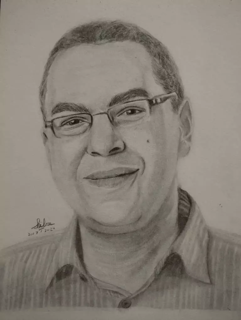 بورتريه احترافي بالقلم الرصاص