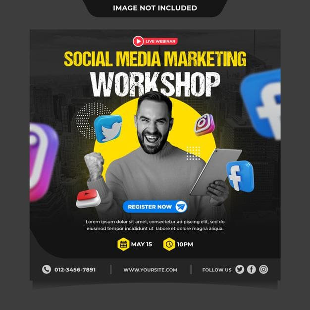 تصميم بوستر سوشيال ميديا احترافي ومميز