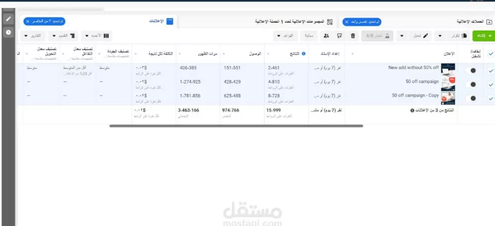 انشاء وادارة حملات اعلانية على فيس بوك