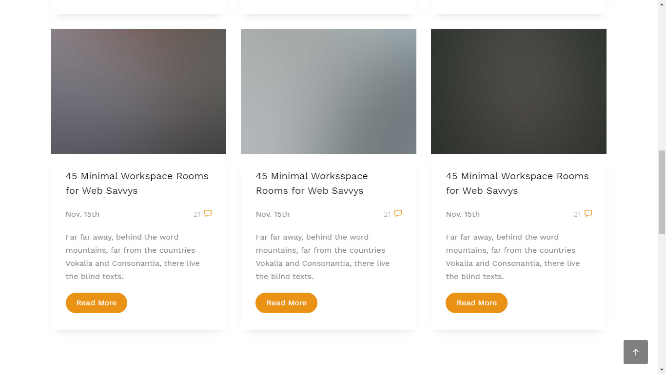 تصميم الواجهة الرئيسية للشركة