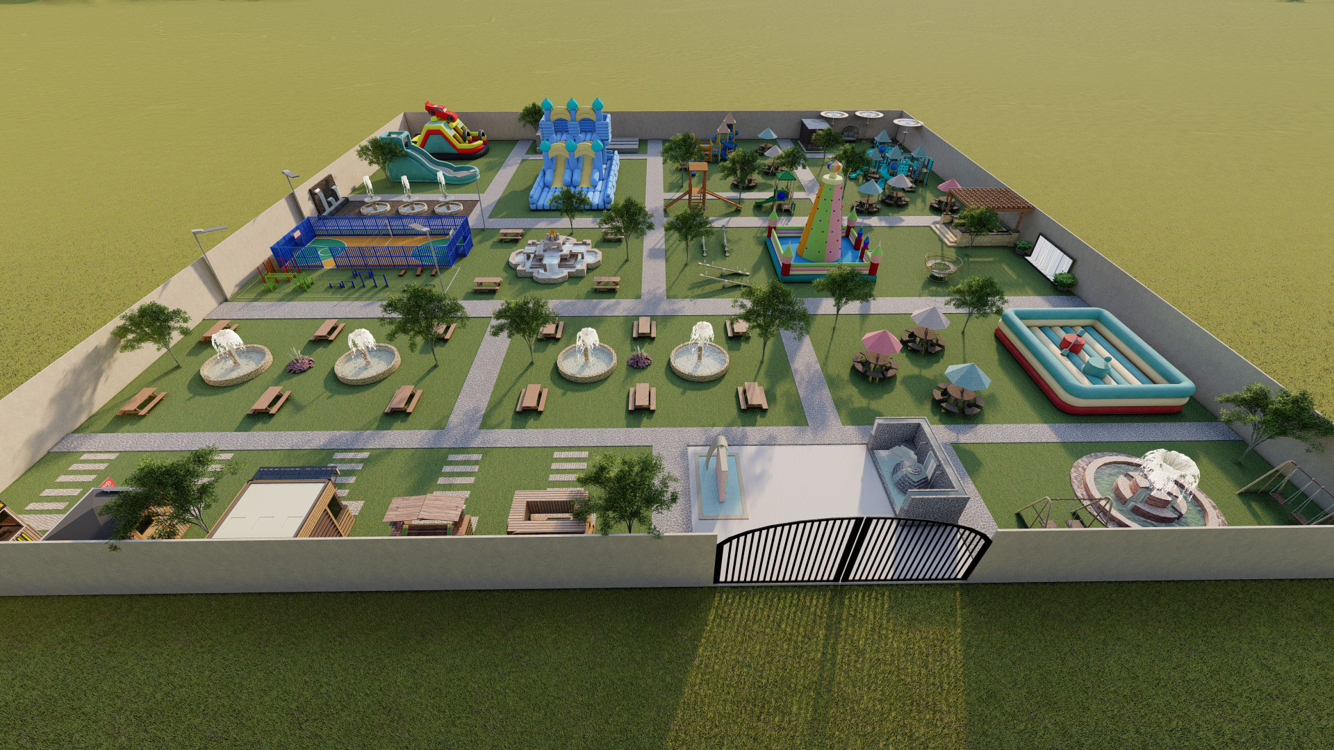 تصميم معماري داخلي أو خارجي 3D باحترافية عالية مع فيديو 3D