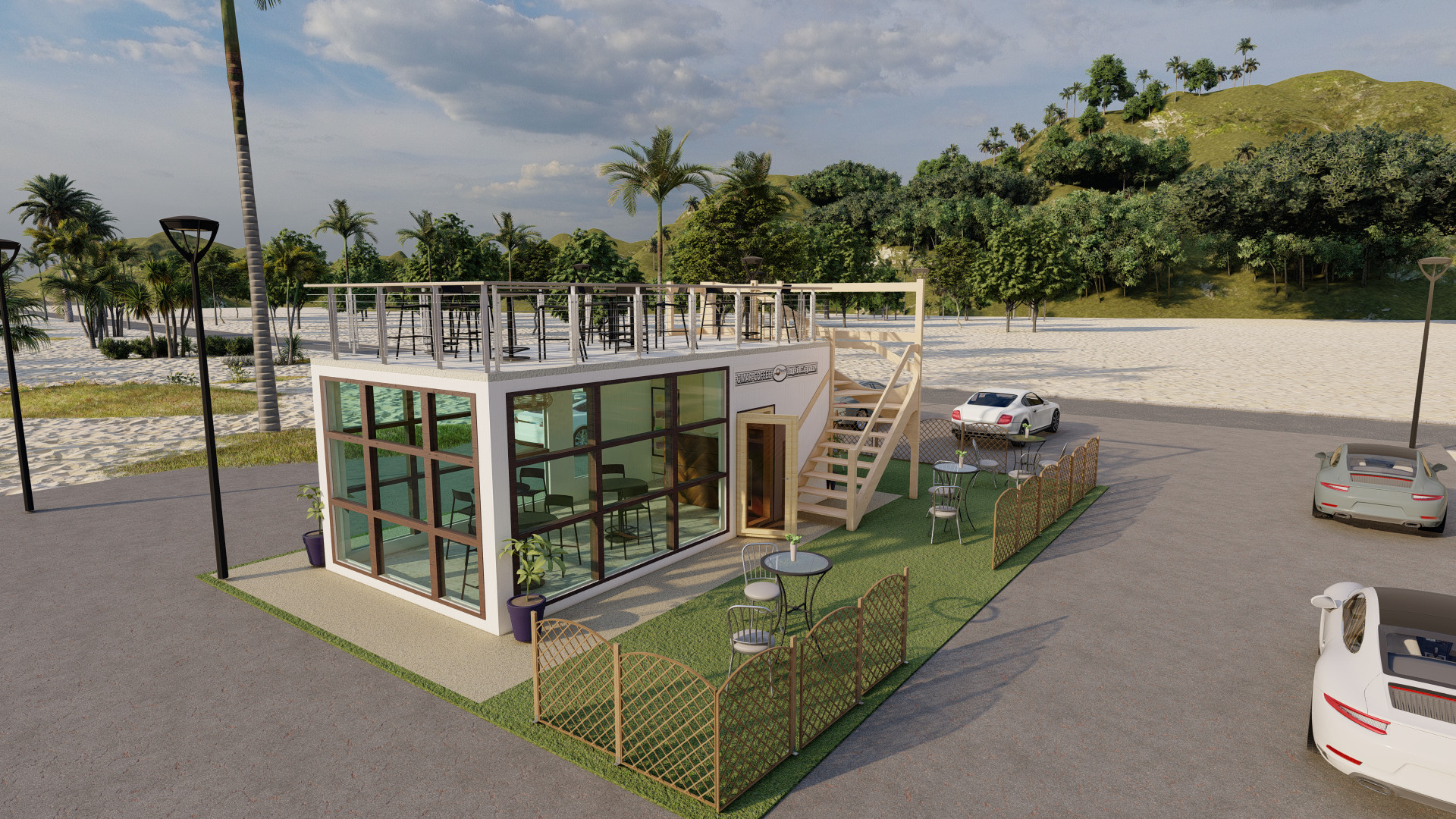 تصميم معماري داخلي أو خارجي 3D باحترافية عالية مع فيديو 3D