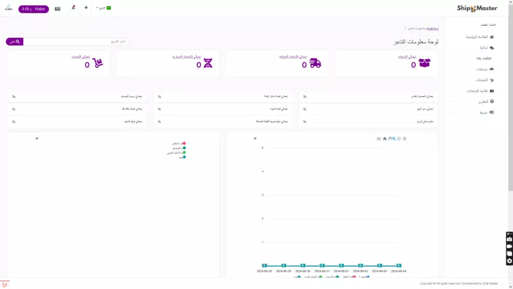برنامج شركات الشحن الداخلي والخارجي