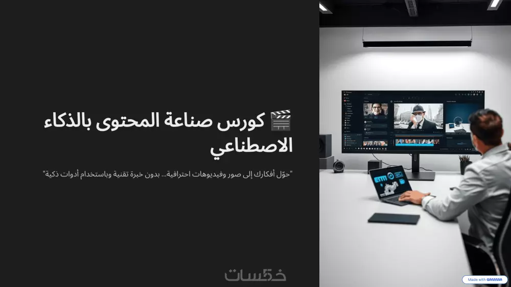 محاضرة مباشرة:كيف تصنع محتوى احترافي باستخدام الذكاء الاصطناعي