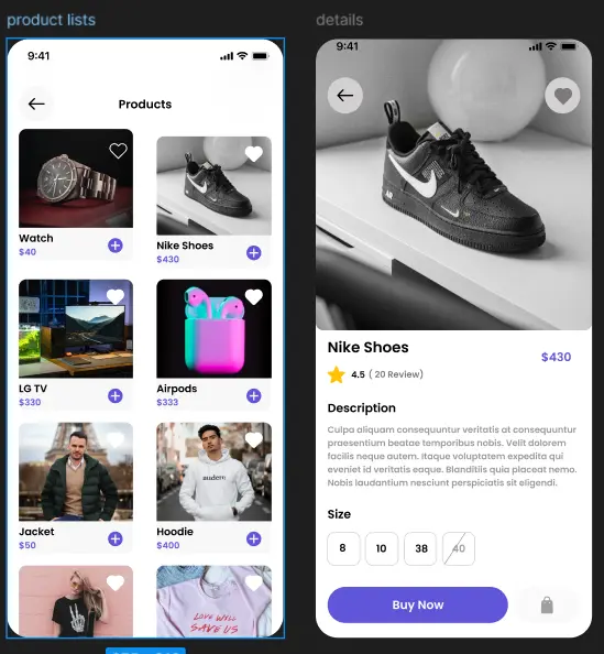 تحويل تصميمات Figma و UI/UX إلى تطبيق Flutter احترافي ومتجاوب.
