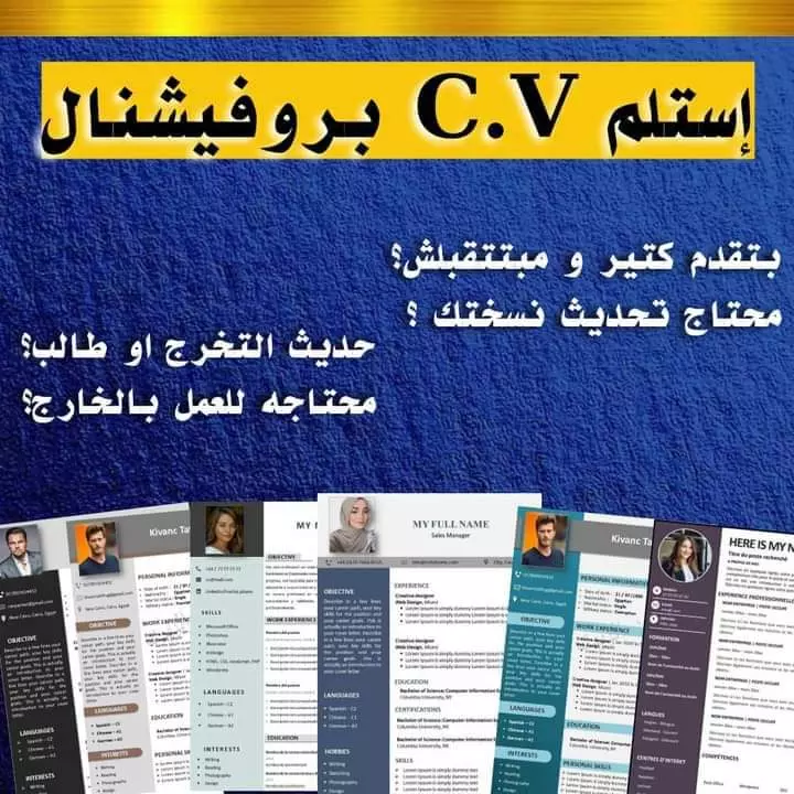 سيرة ذاتية محترفية للقبول فى الوظيفة