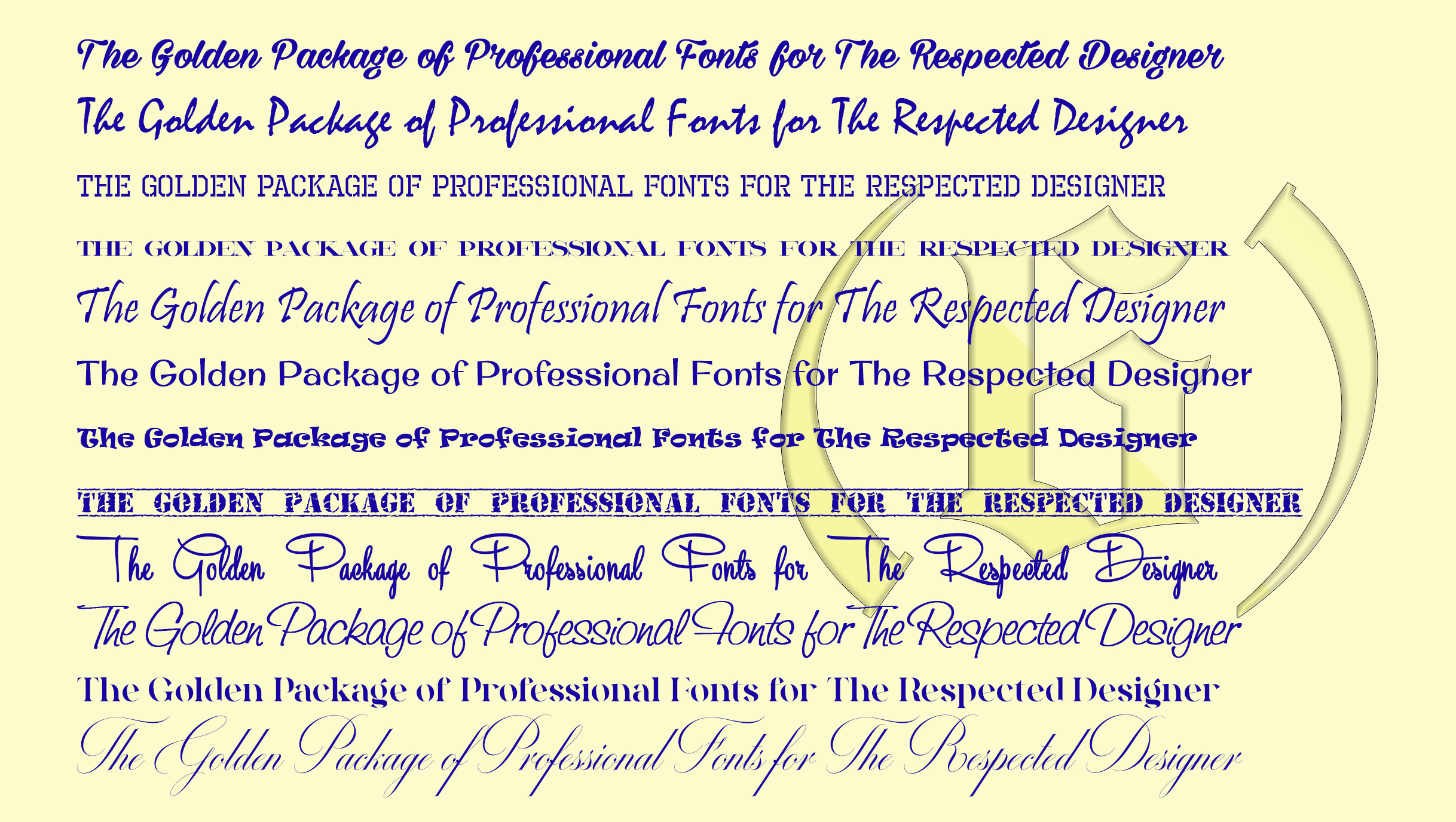 مجموعة خطوط انجليزية للفوتوشوب [ 100 خط ] لكل مصمم محترف [جدا]