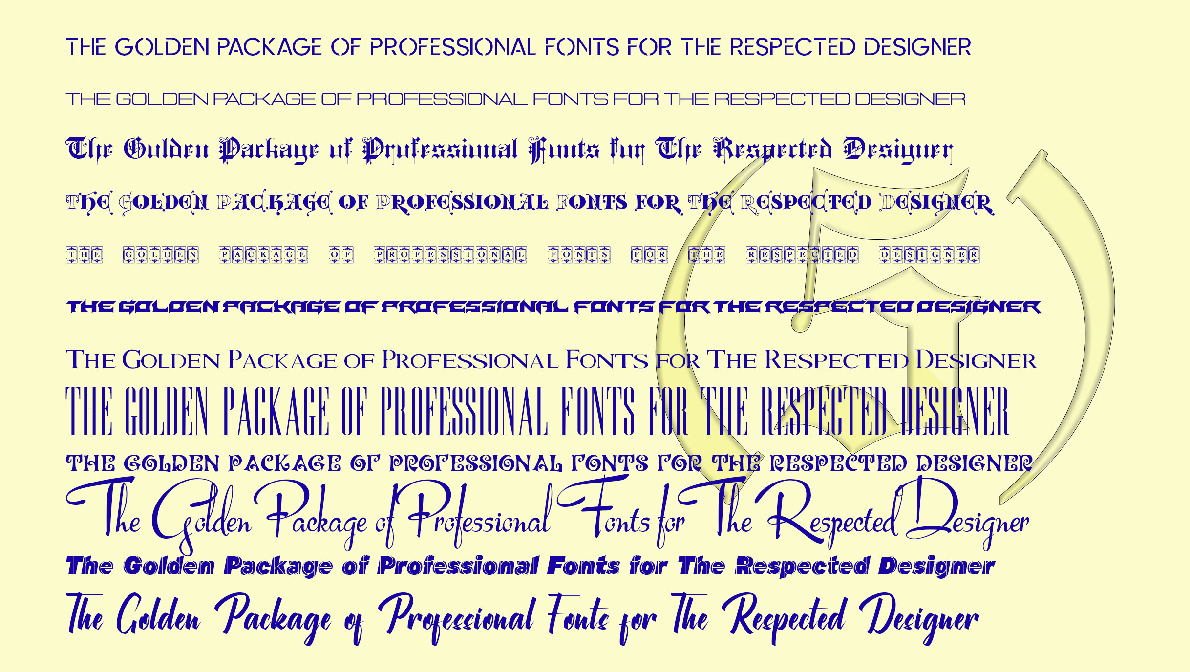 مجموعة خطوط انجليزية للفوتوشوب [ 100 خط ] لكل مصمم محترف [جدا]