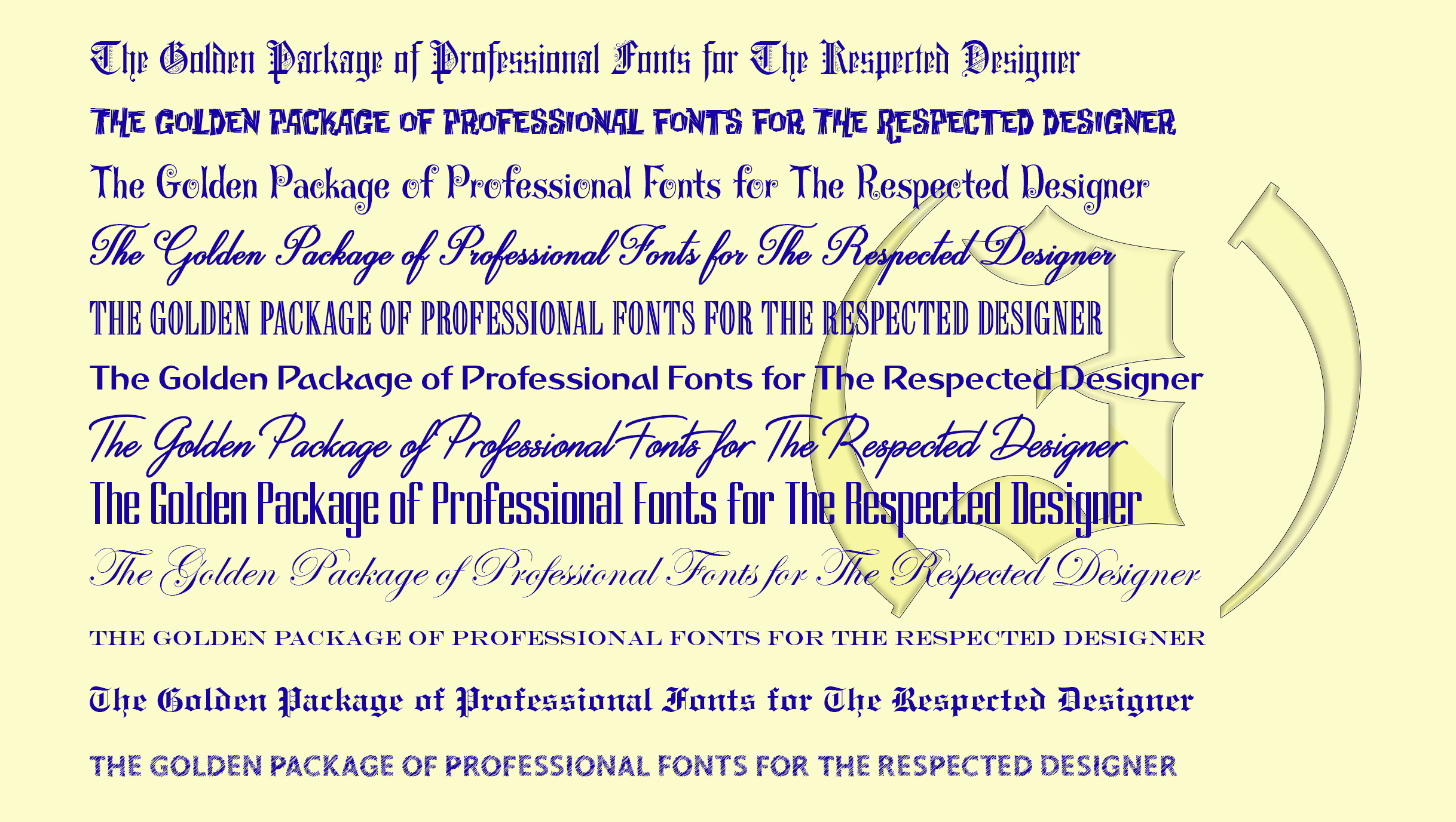 مجموعة خطوط انجليزية للفوتوشوب [ 100 خط ] لكل مصمم محترف [جدا]