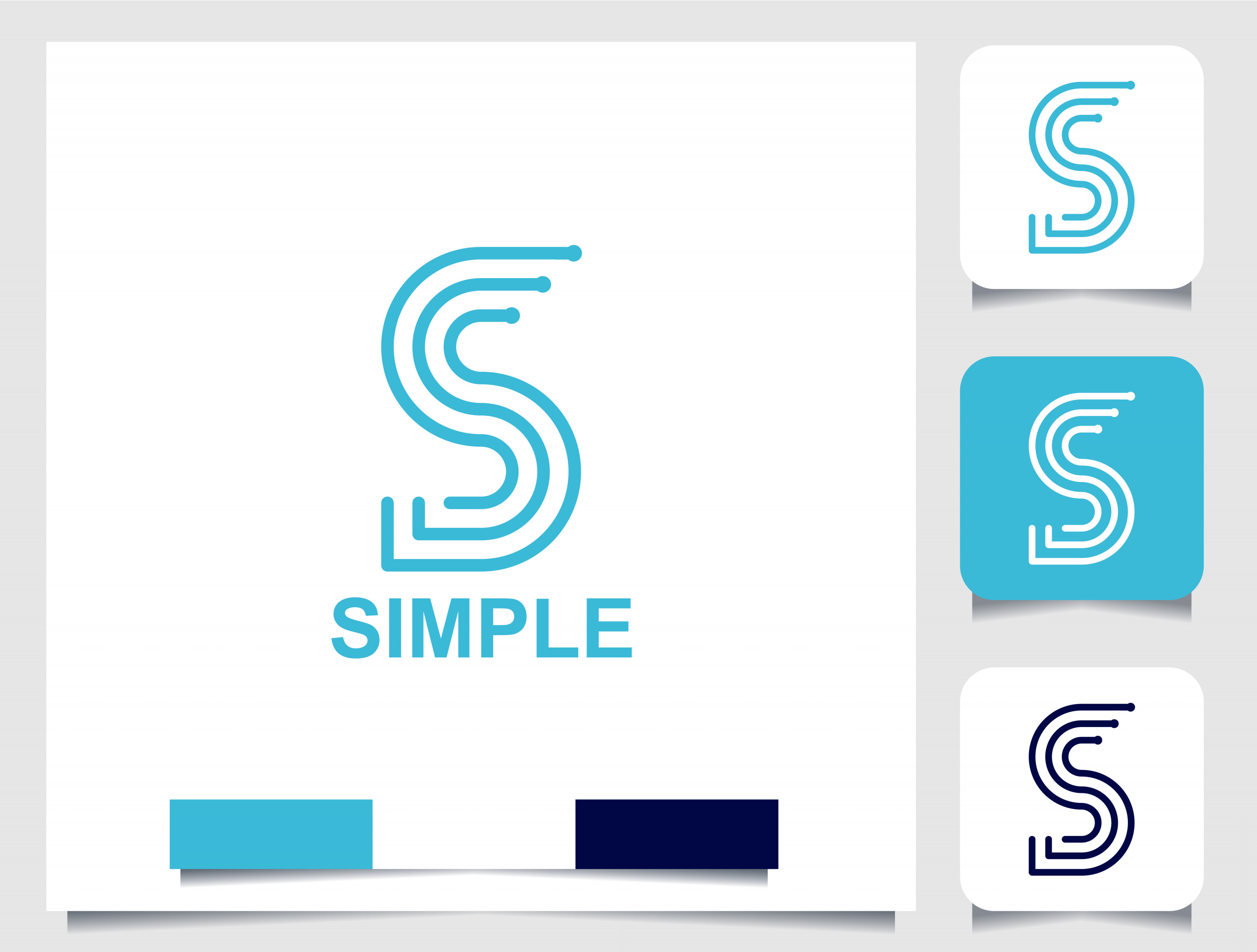 تصميم شعار مبتكر وإحترافي مع بطاقة عمل