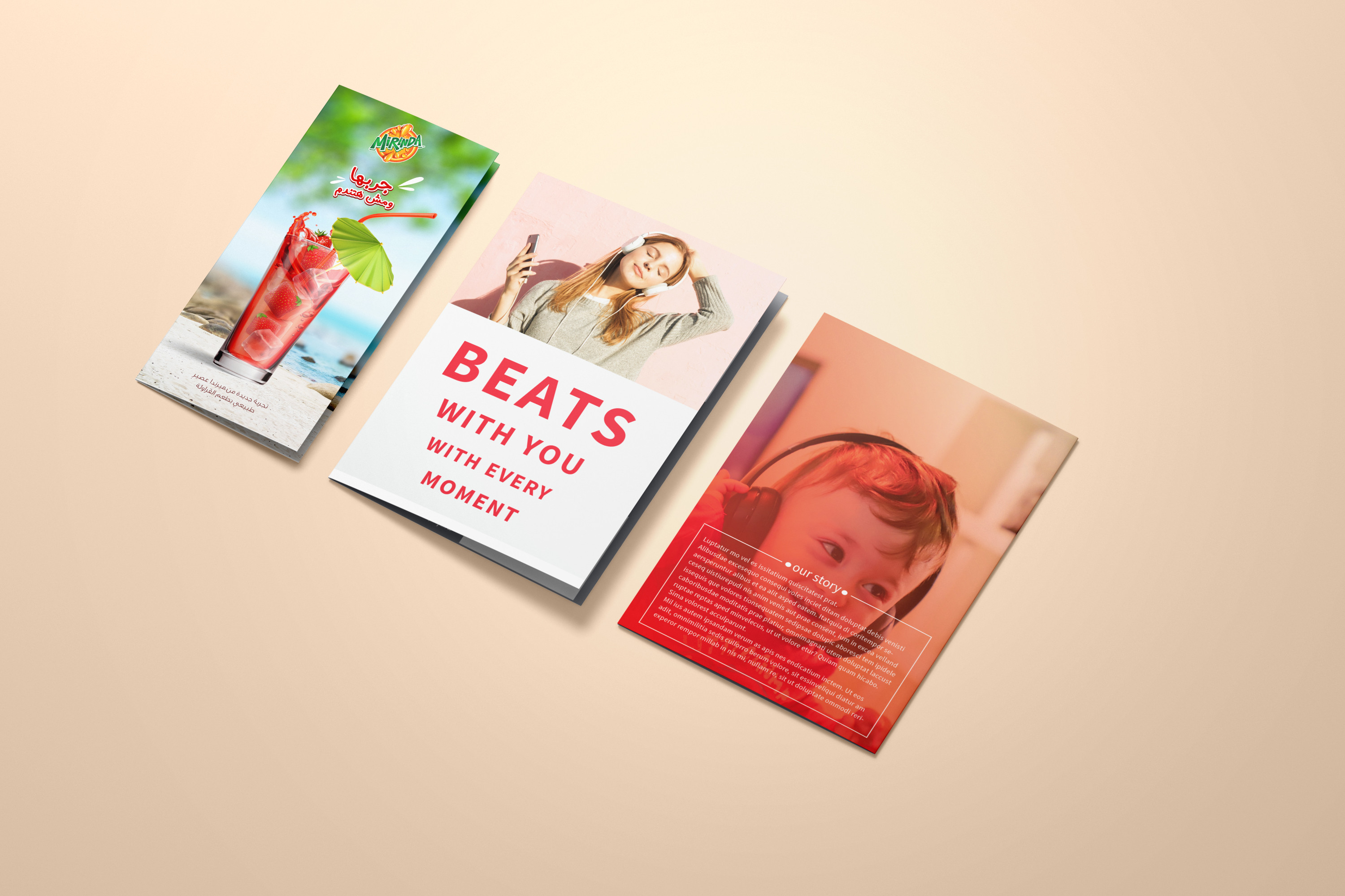 تصميم بروشور أو فلايرأو رول أب أو بيزنيس كارد