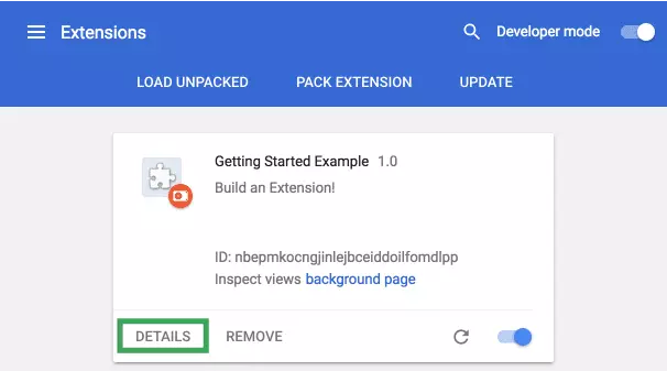 برمجة اضافة متصفح كروم