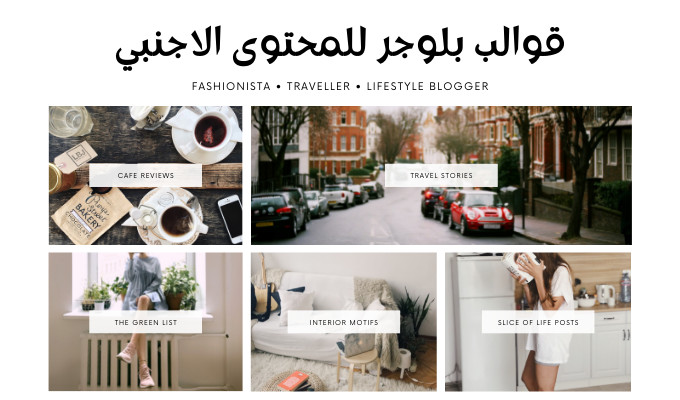 متوفر قوالب بلوجر للمحتوى الاجنبي و متوافقة مع السيو