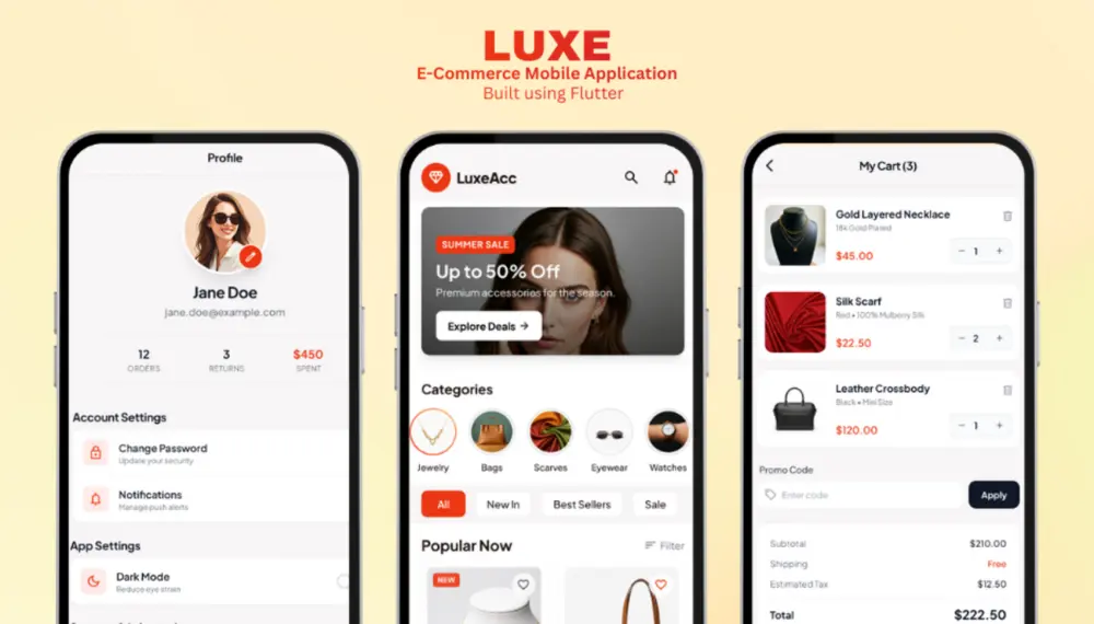 تصميم وتطوير تطبيقات الموبايل Android - IOS باستخدام Flutter