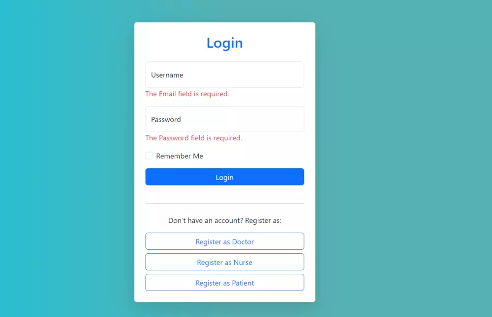 تنفيذ موقع ويب للرعاية والخدمات الصحية