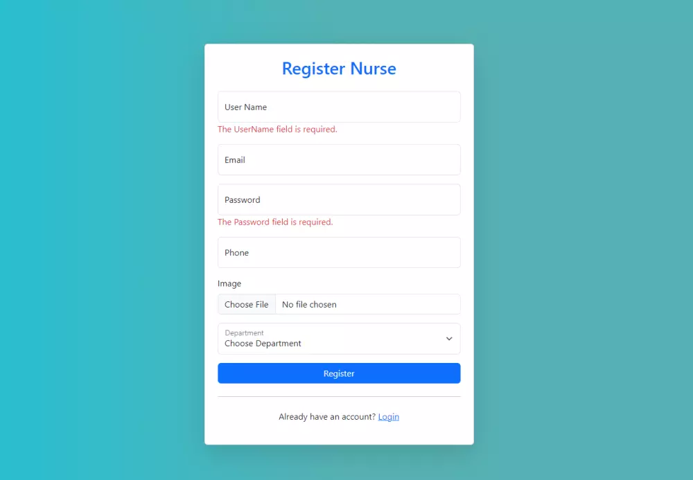 تنفيذ موقع ويب للرعاية والخدمات الصحية