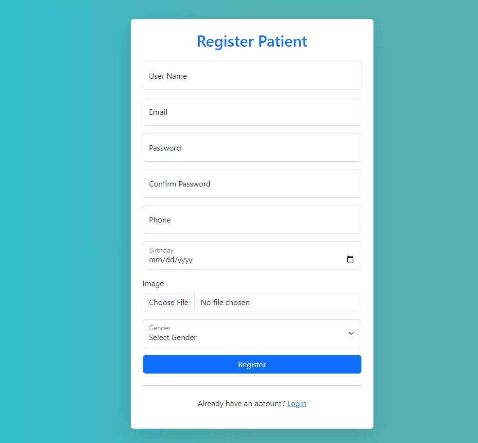 تنفيذ موقع ويب للرعاية والخدمات الصحية