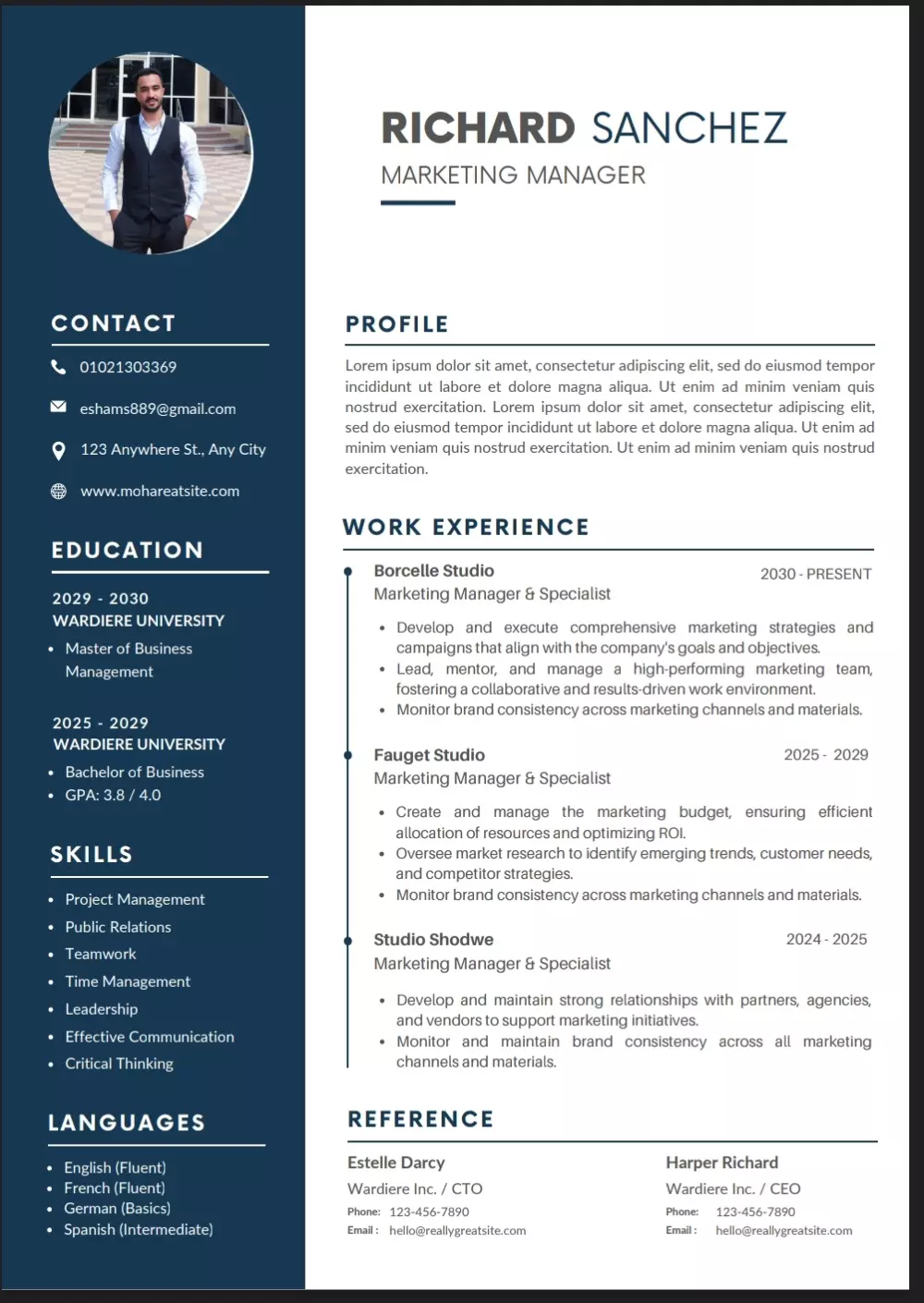 تقديم سيره ذاتيه ( cv ) بشكل احترافي وحديث