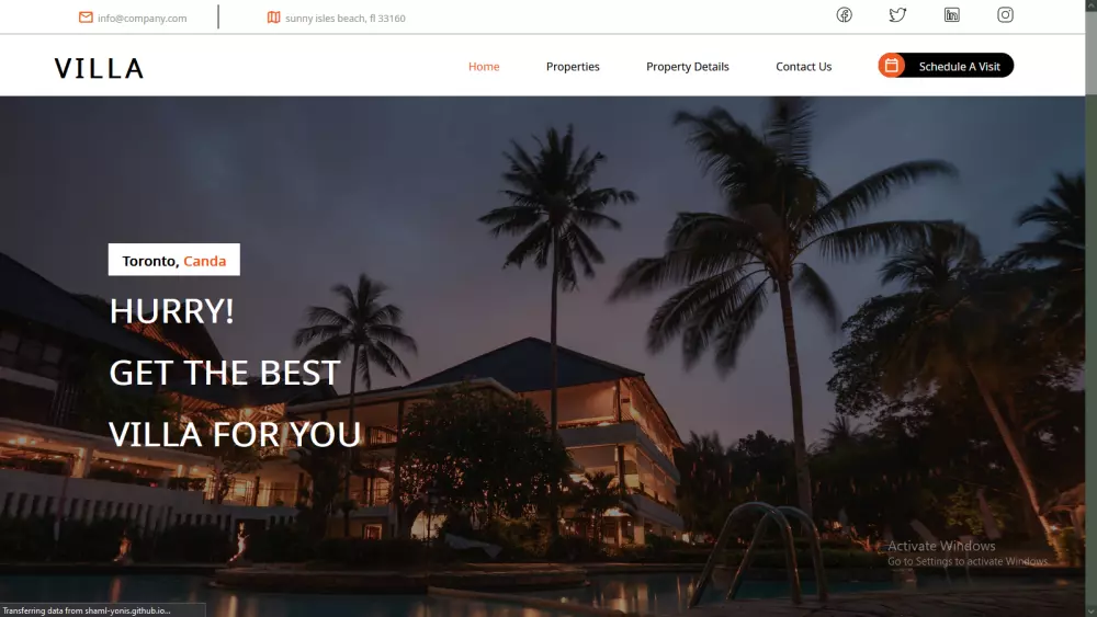 إنشاء صفحة هبوط