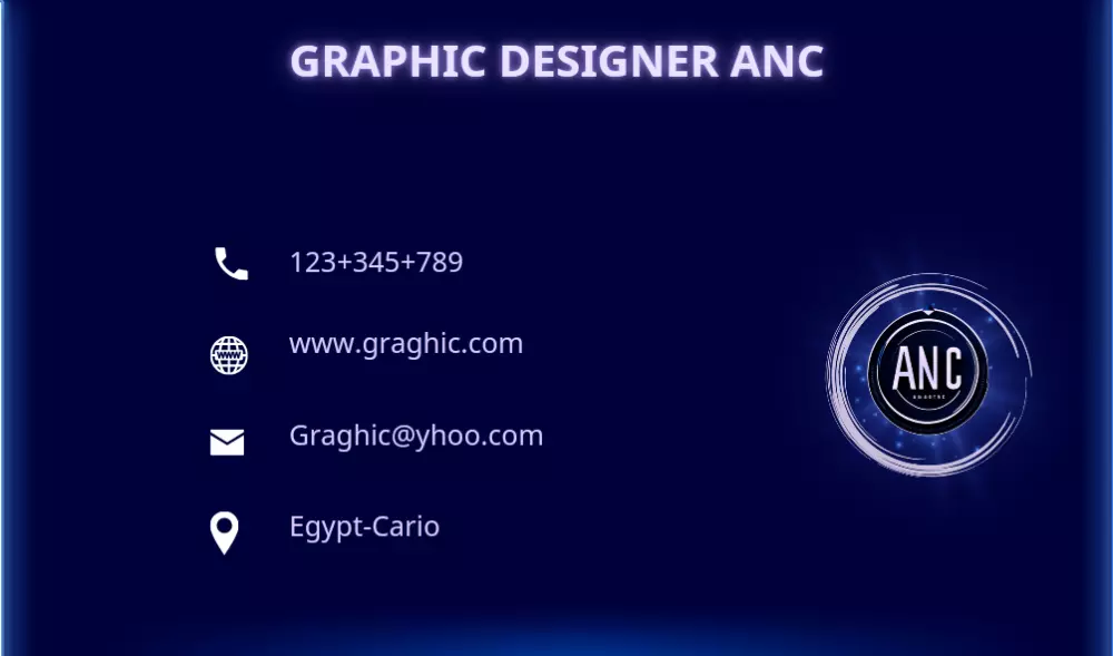 تصميم كروت شخصية احترافيه