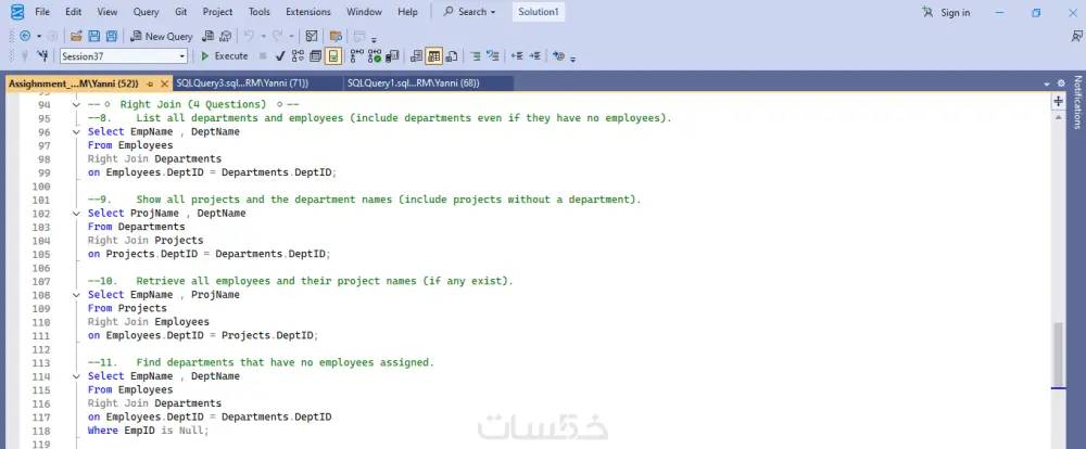 كتابة استعلامات SQL احترافية وتحليل قواعد البيانات
