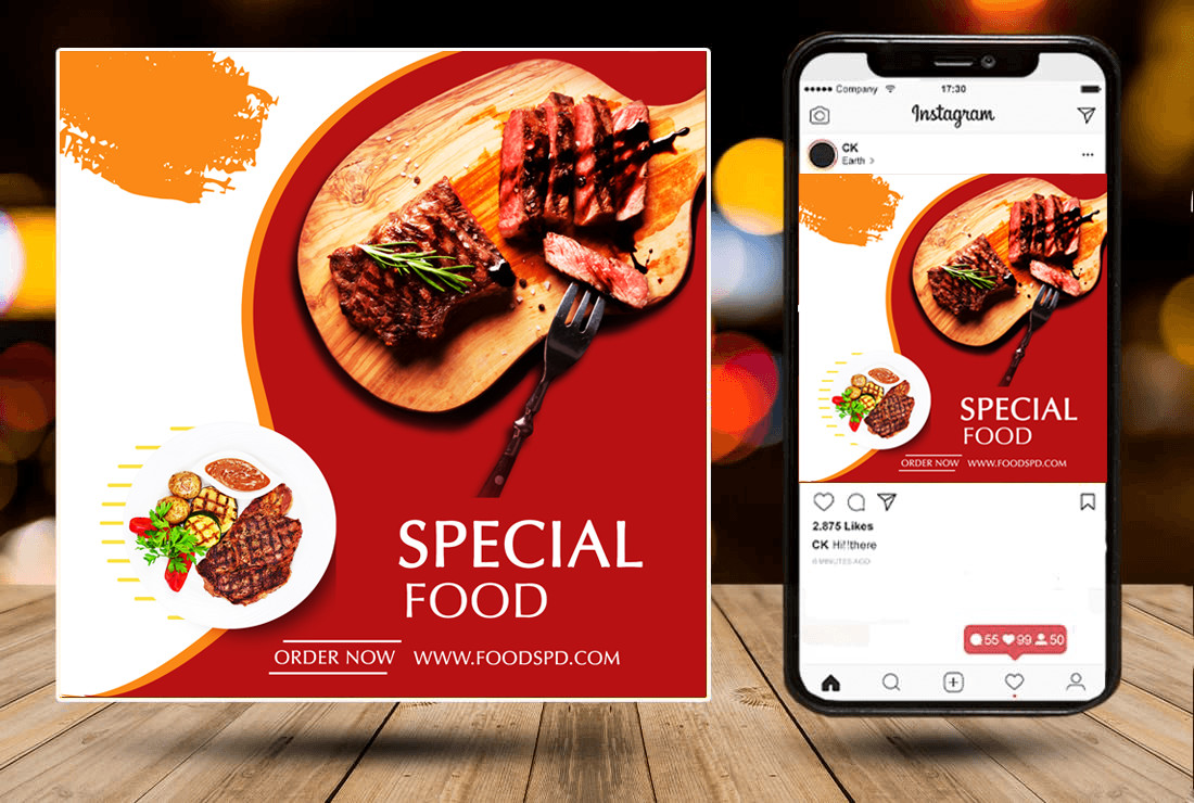 تصميم بوست سوشيال ميديا احترافي ومميز .